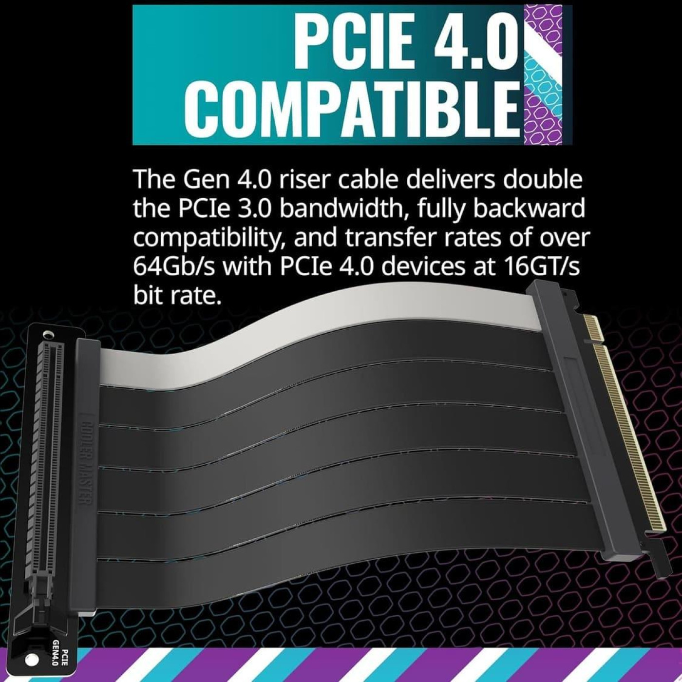 Райзер для видеокарты COOLER MASTER U002R-KPCI40-200 