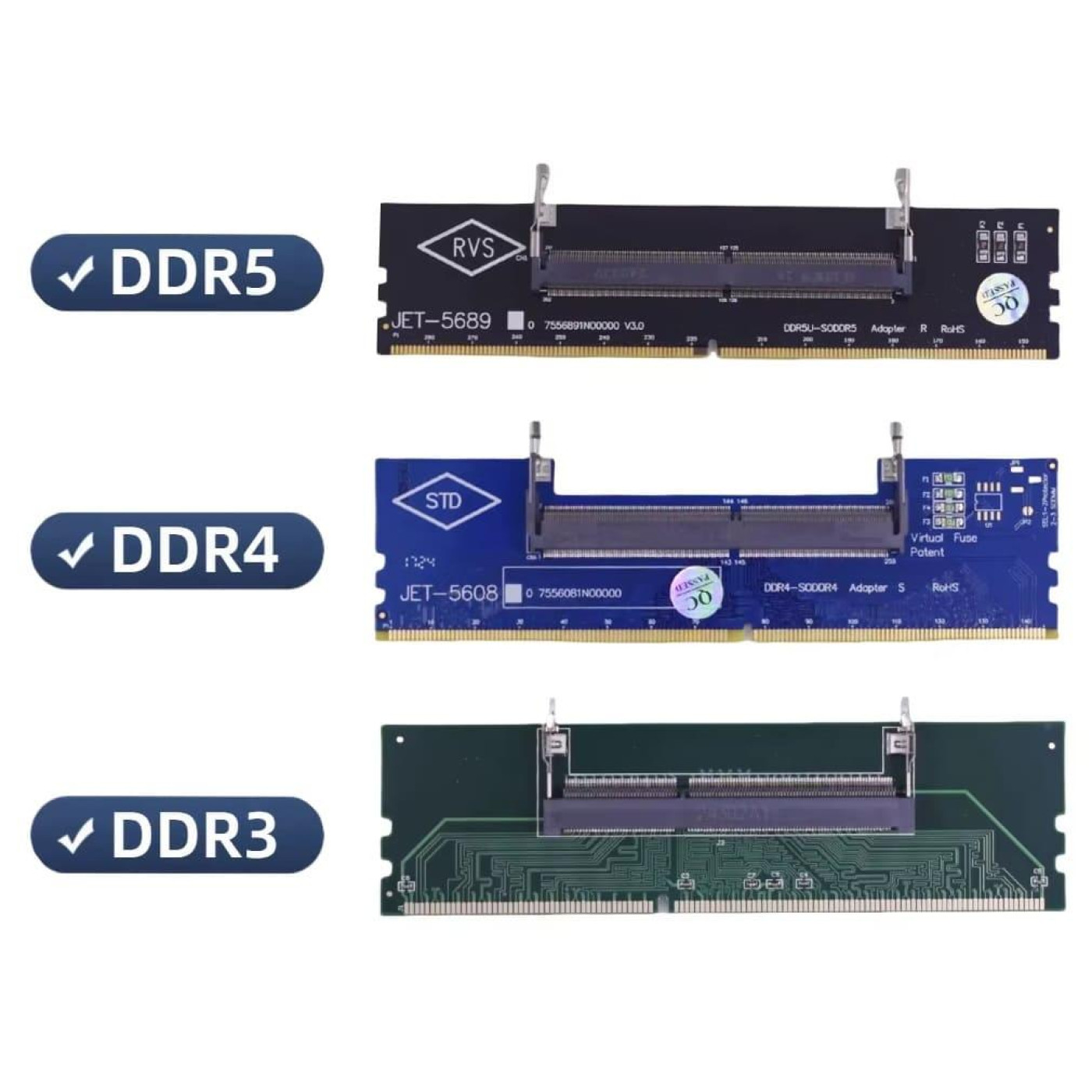 Конвертер Dynamode DDR5 Laptop SO-DIMM to Desktop DIMM RAM Memory