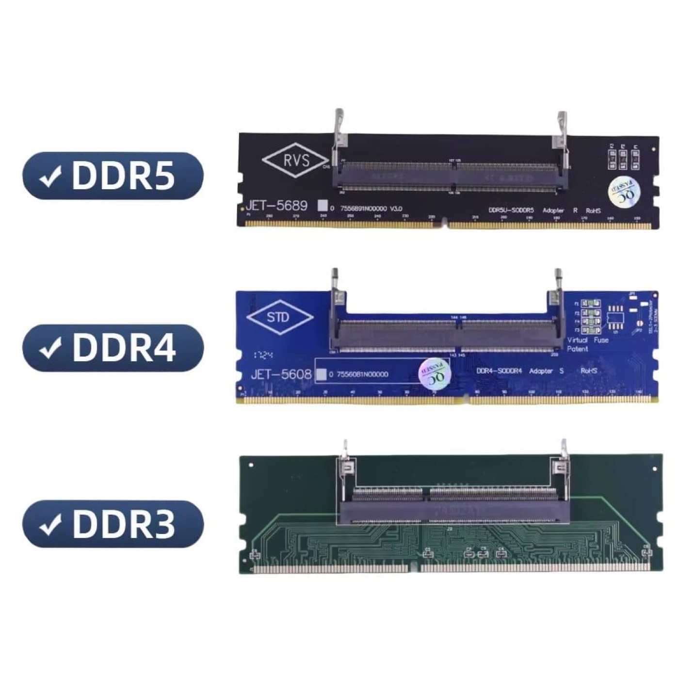 Конвертер Dynamode DDR4 Laptop SO-DIMM to Desktop DIMM RAM Memory