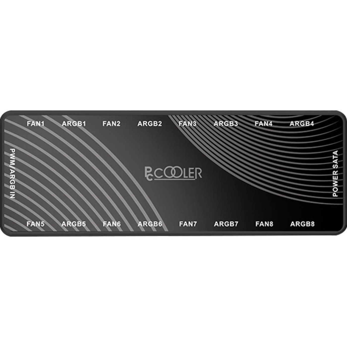 Контроллер PcCOOLER для подключения до 8 вентиляторив ARGB 5V 3-pin 8port + PWM 4-pin 8