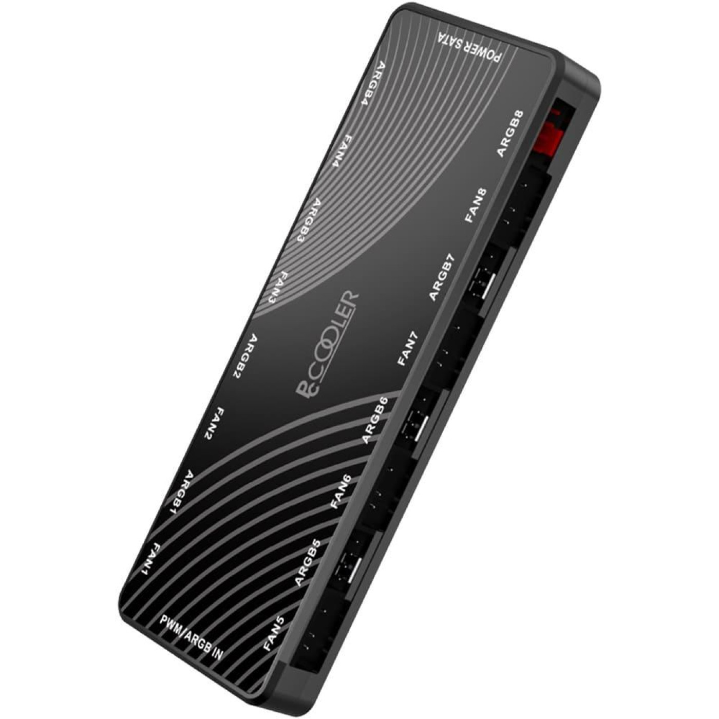 Контроллер PcCOOLER для подключения до 8 вентиляторив ARGB 5V 3-pin 8port + PWM 4-pin 8