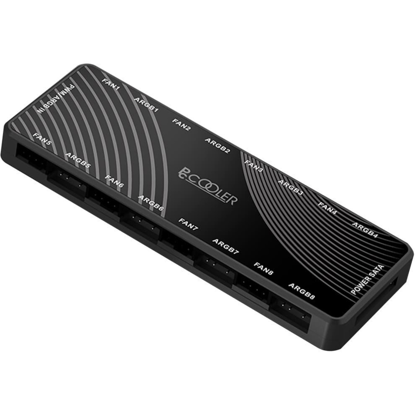 Контроллер PcCOOLER для подключения до 8 вентиляторив ARGB 5V 3-pin 8port + PWM 4-pin 8