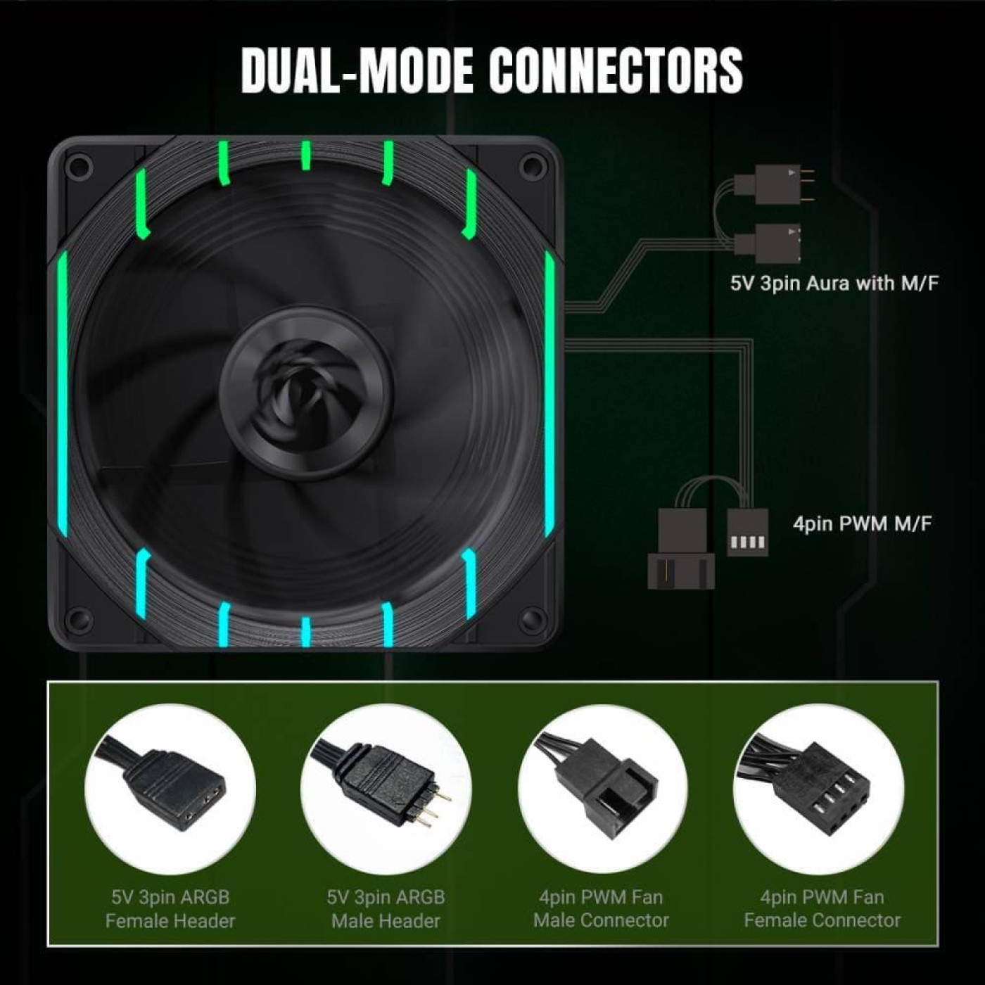 Вентилятор GameMax 120мм Tornado T12 ARGB-R (Tornado T12 ARGB-R) U1