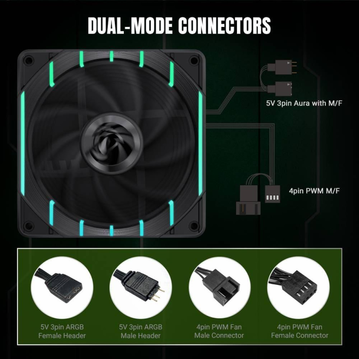 Вентилятор GameMax 120мм TORNADO T12 ARGB-B (Tornado T12 ARGB)