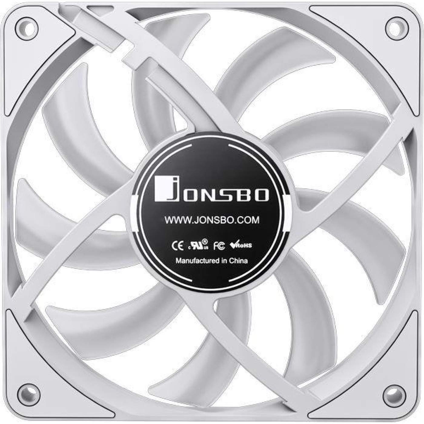 Вентилятор Jonsbo HF1215 White ARGB (120mm, 700-1800RPM, 29.7dB, 4pin+LED 3pin) (HF1215 White ARGB)