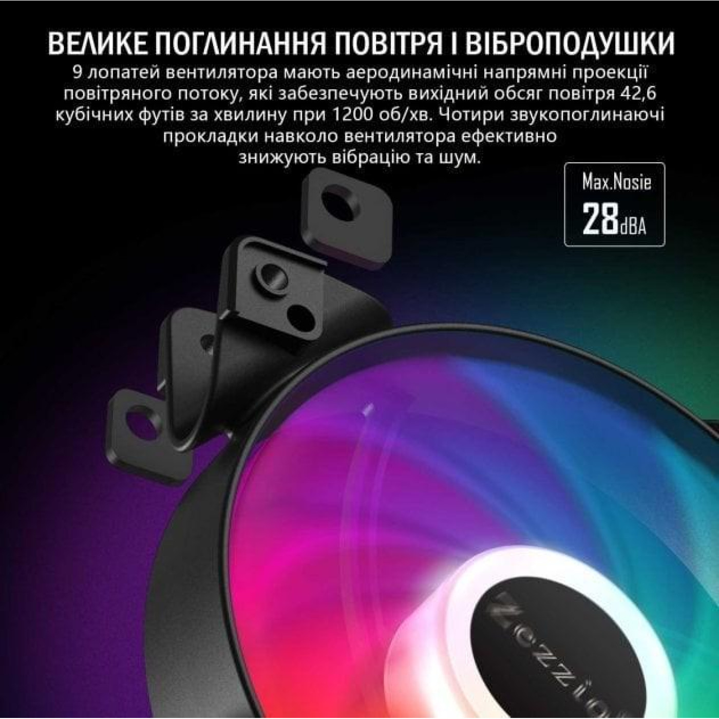 Комплект вентиляторов Zezzio ZC-120 SRGB 3 in 1 Kit (ZC-120 Colorful 3in1)