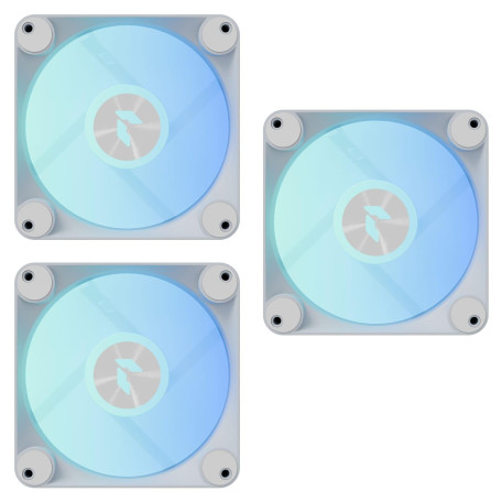 Комплект вентиляторів APNX FP1-R 120 ARGB White - 3 Pack (APF3-PF11267.21)