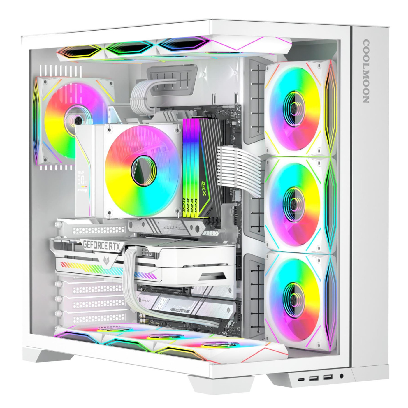 Вентилятор Coolmoon 120мм LY120-W Forward White (LY120-W)