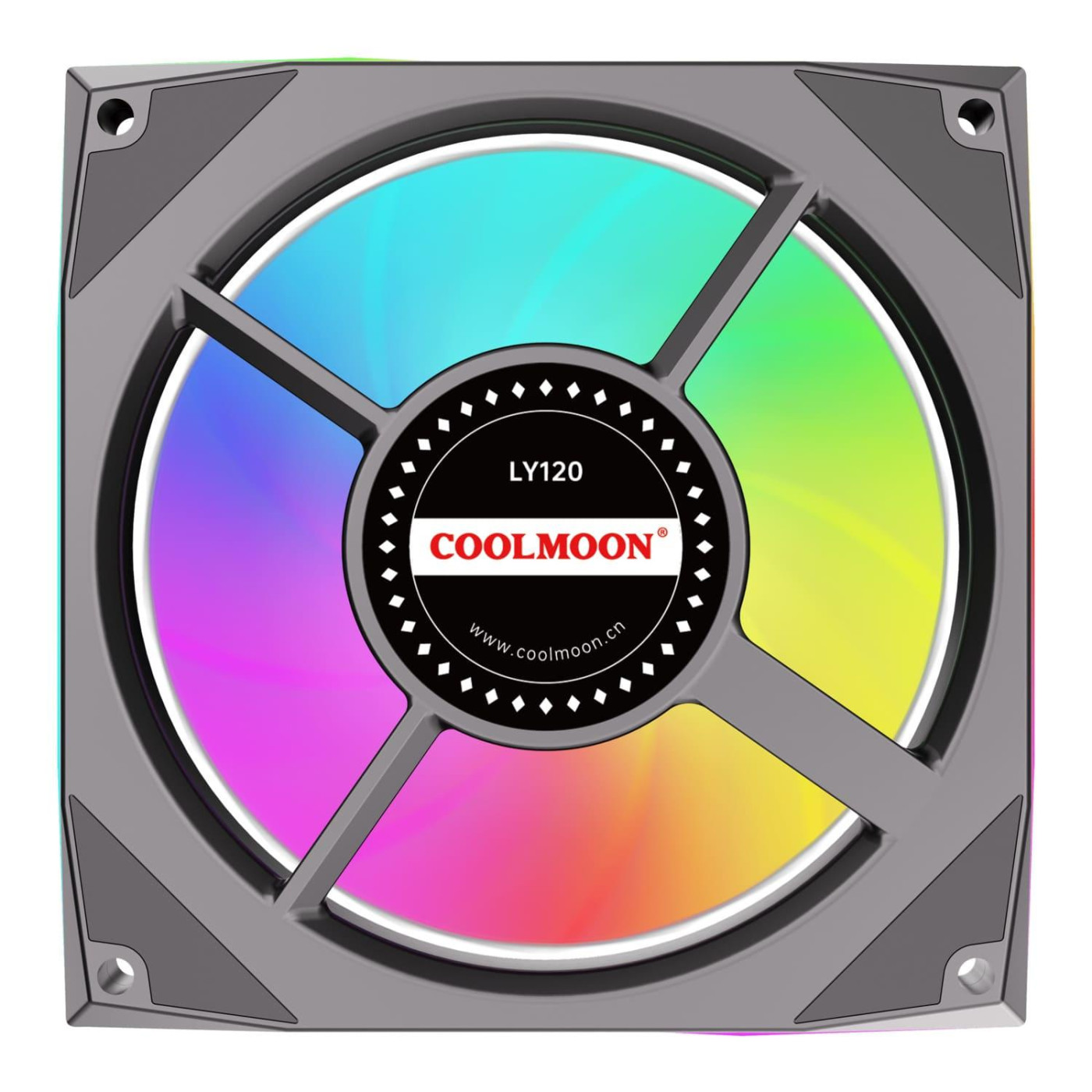 Вентилятор Coolmoon 120мм LY120-B Reverse Black (LY120-BR)