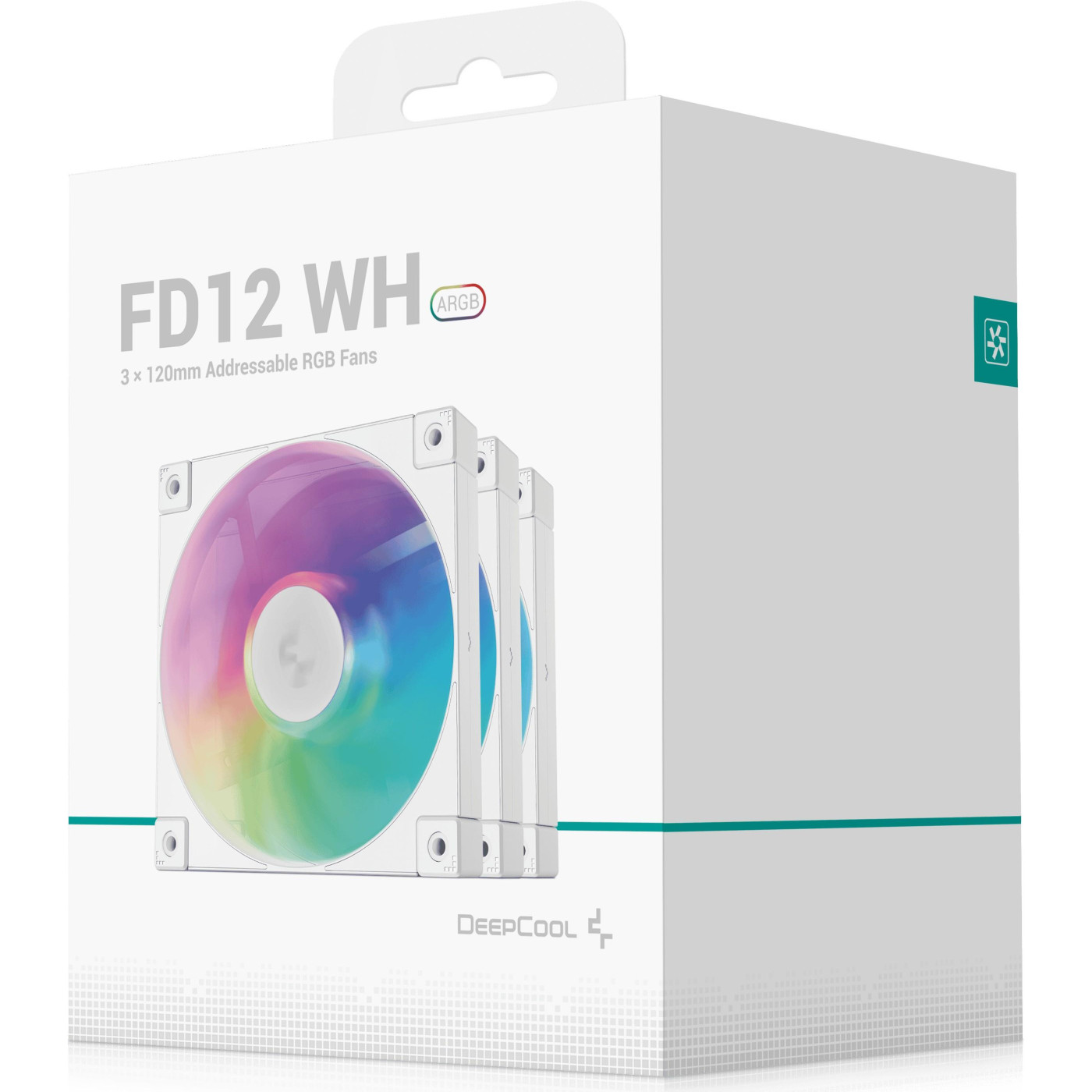 Комплект вентиляторів Deepcool FD12 ARGB 3 in 1 White (R-FD12-WHAPN3-G)