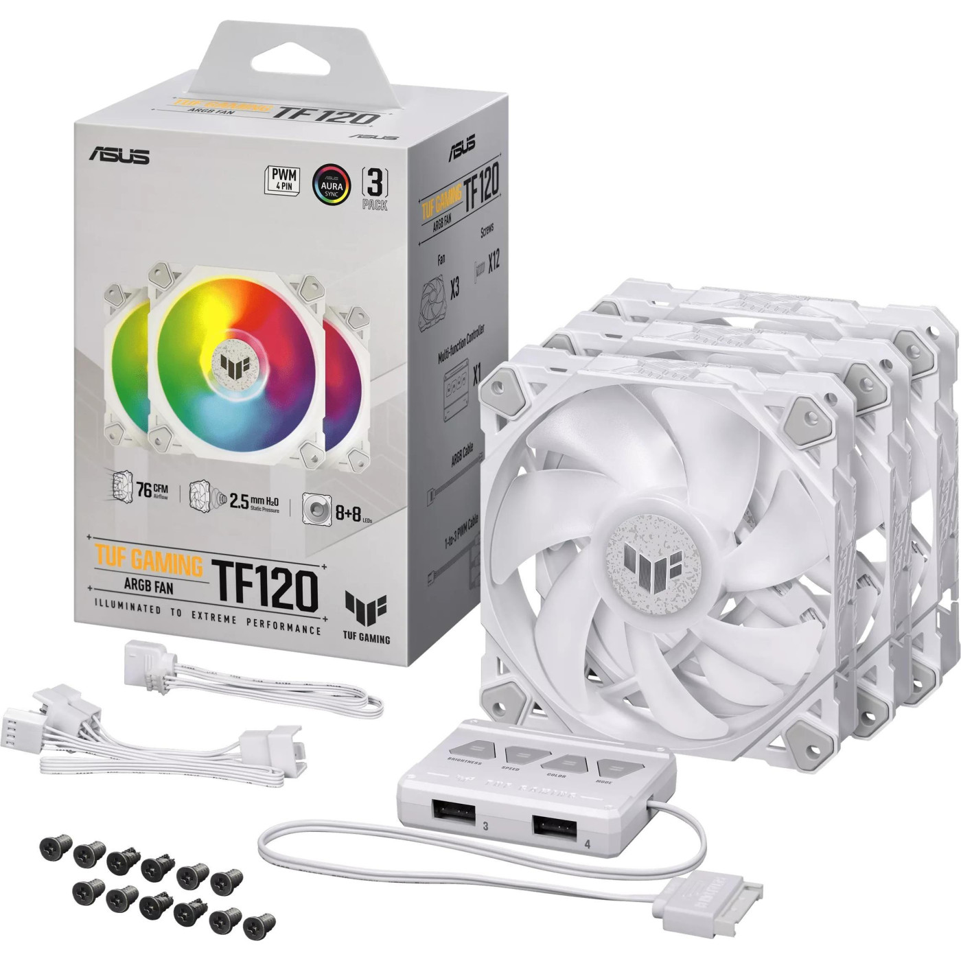 Вентилятор ASUS TUF Gaming TF120 ARGB (90DA0033-B09030)