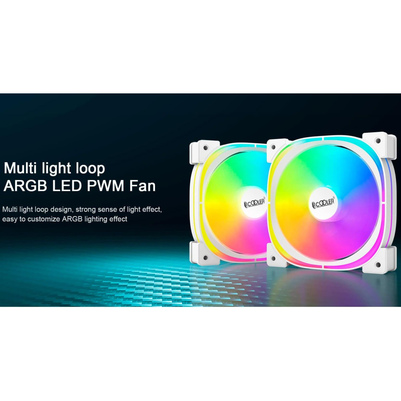 Вентилятор PcCooler EF3 120 ARGB BK 3IN1 Black (F3-L120BKAM3-GL)