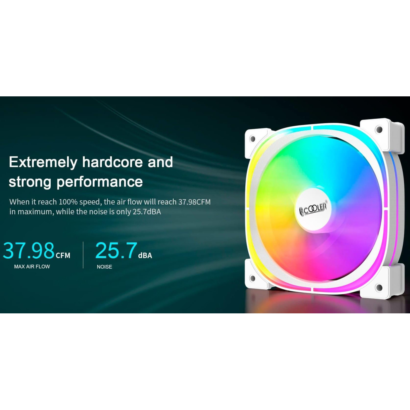 Вентилятор PcCooler EF3 120 ARGB BK 3IN1 Black (F3-L120BKAM3-GL)
