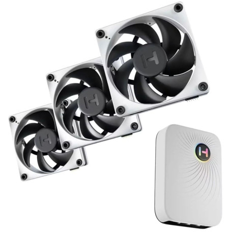 Вентилятор Hyte THICC FP12 120мм 3 Pack with controller NP50 (FAN-HYTE-FP12-BW-3NP)