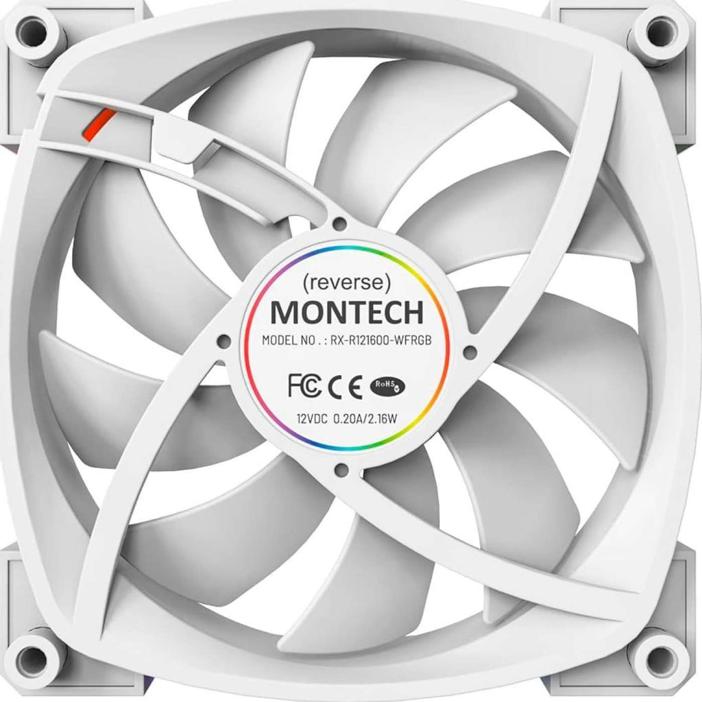Вентилятор MONTECH 120MM RX120 PWM WHITE (RX120 PWM WHITE)