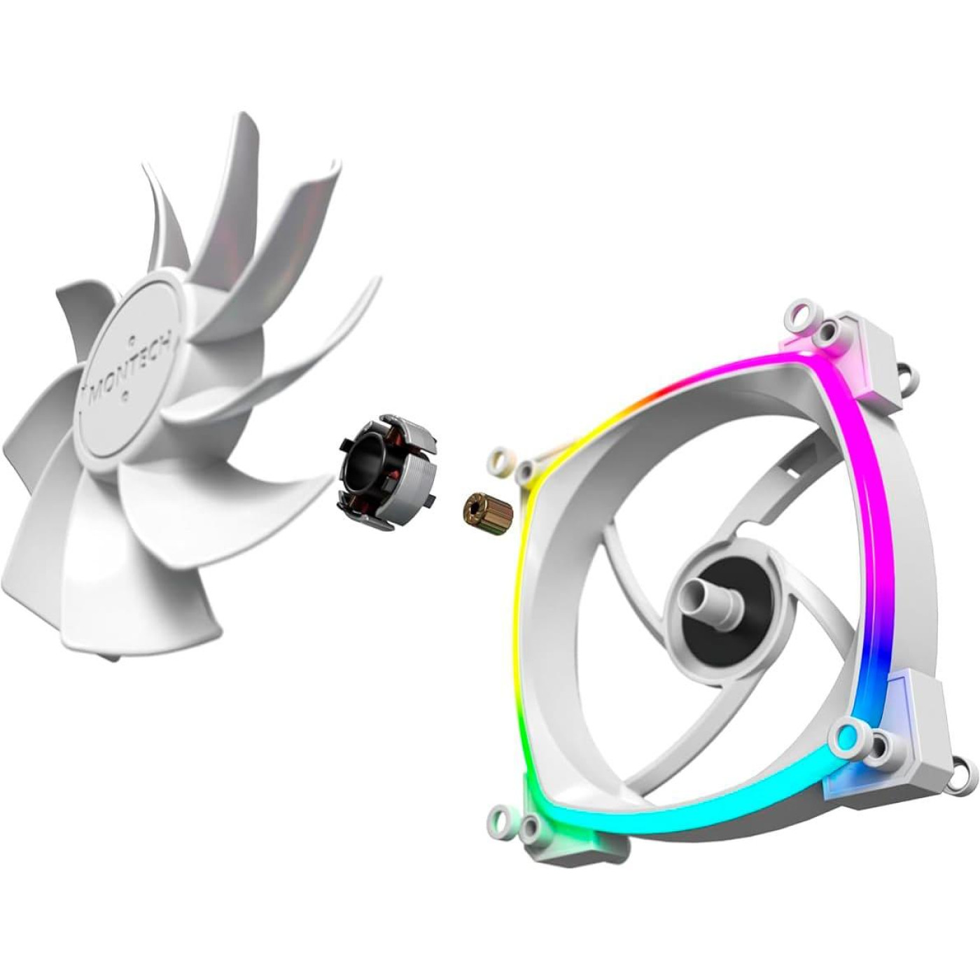 Вентилятор MONTECH 120MM RX120 PWM WHITE (RX120 PWM WHITE)