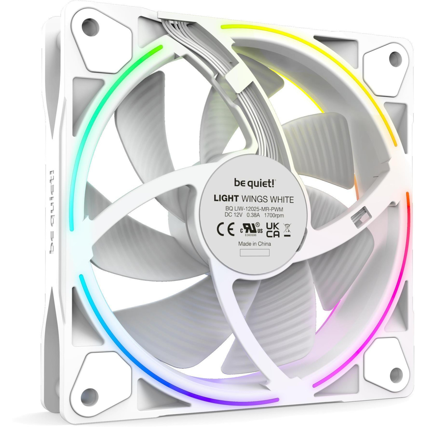 Комплект вентиляторів Be quiet! LIGHT WINGS WHITE 120mm PWM Triple Pack (BL100)