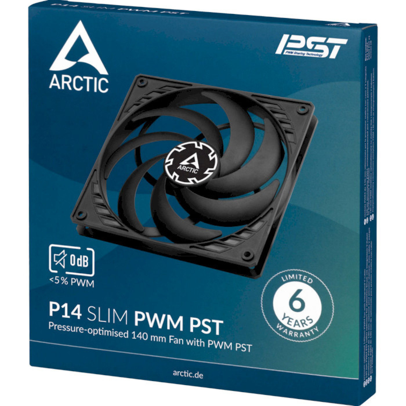 Вентилятор Arctic P14 SLIM PWM PST (ACFAN00268A)