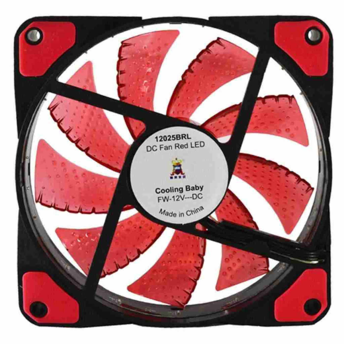 Вентилятор Cooling Baby Cooler 120mm Red (12025BRL)