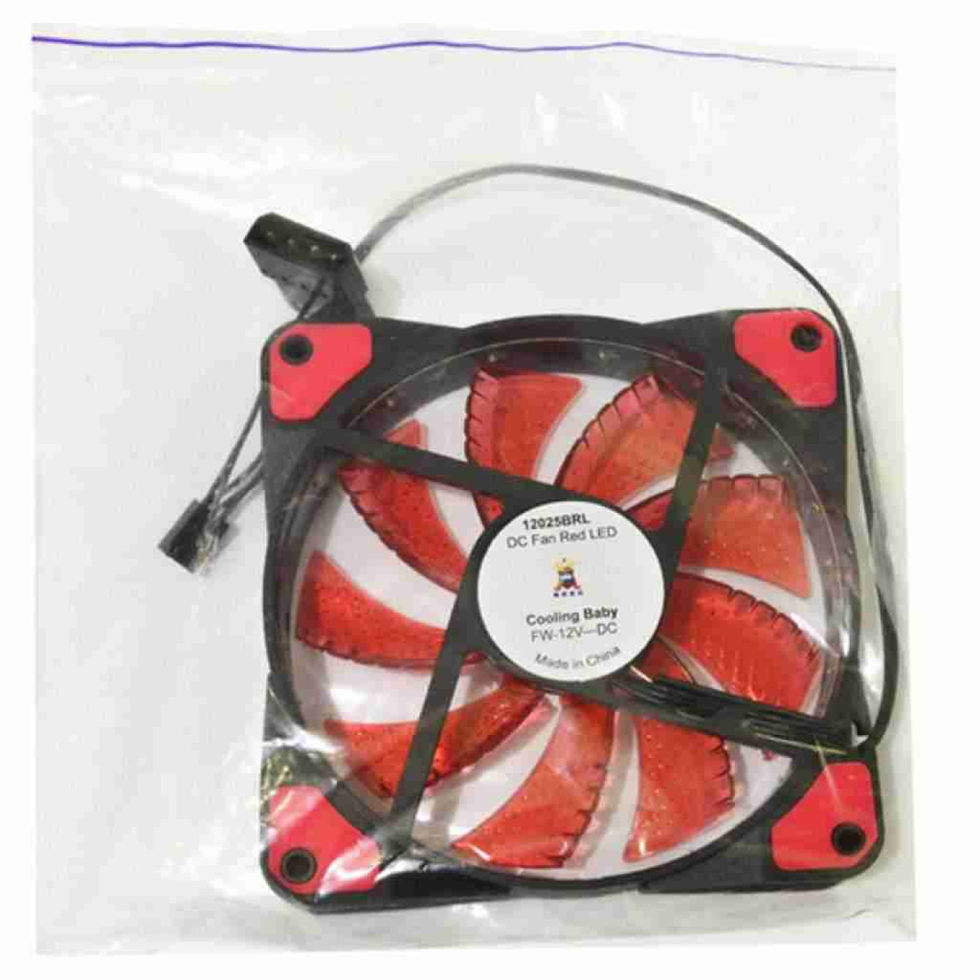 Вентилятор Cooling Baby Cooler 120mm Red (12025BRL)