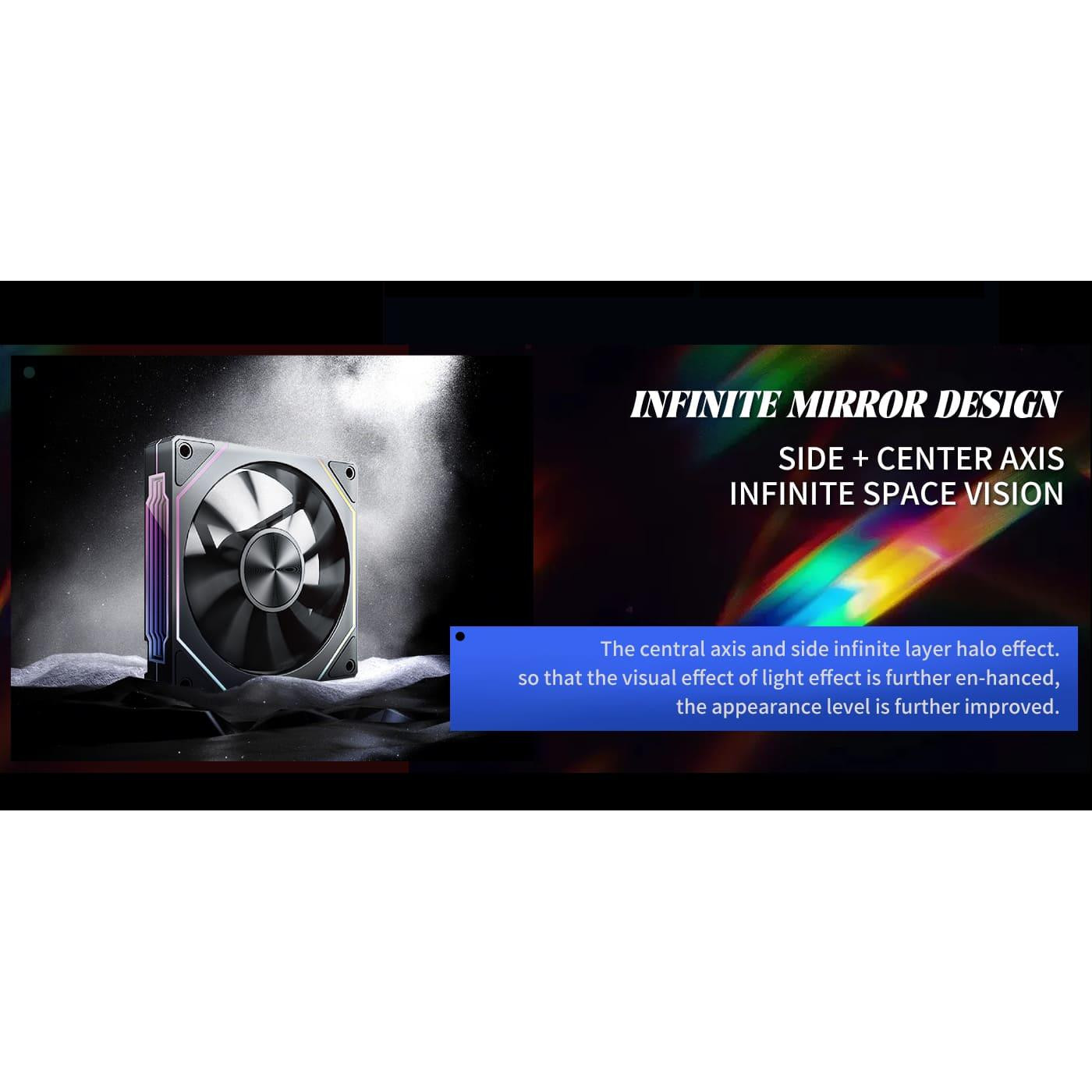 Вентилятор UPSIREN UF-2 PRISM 5 PRO BLACK REGULAR (UF-2 PRISM 5 PRO BLACK REGULAR) Б/в