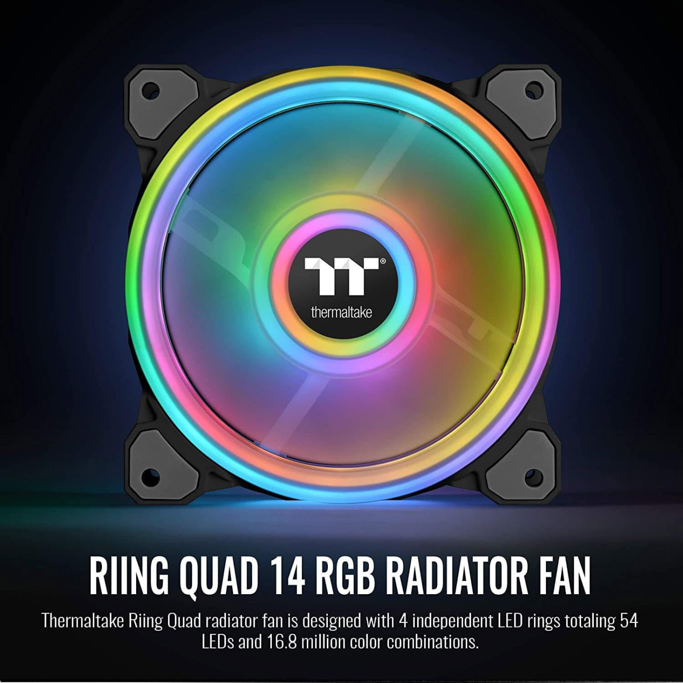 Вентилятор Thermaltake Riing Quad 14 RGB Radiator Fan TT Premium Edition (CL-F089-PL14SW-C)