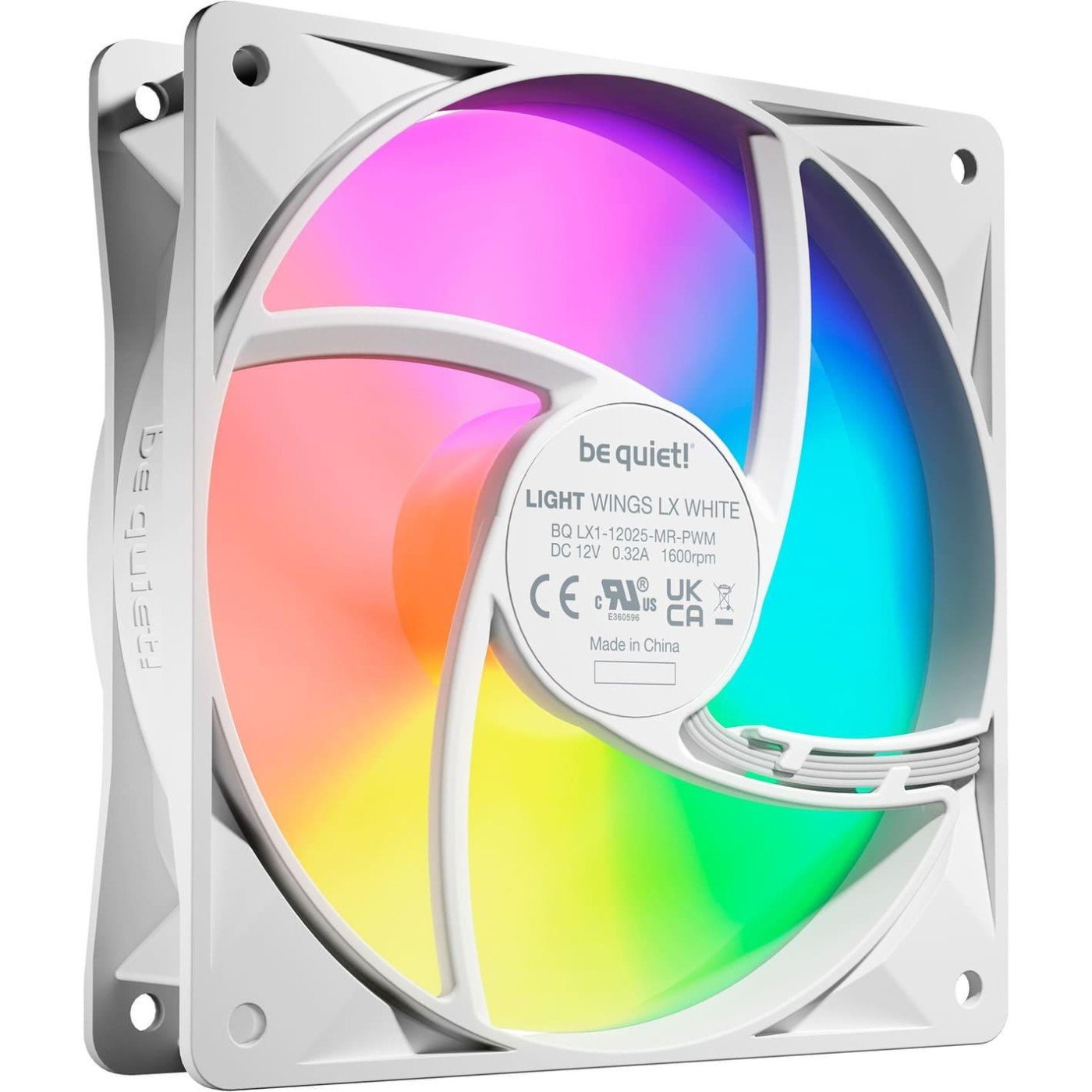 Комплект вентиляторів Be quiet! LIGHT WINGS LX 120mm PWM 3 шт White (BL122)
