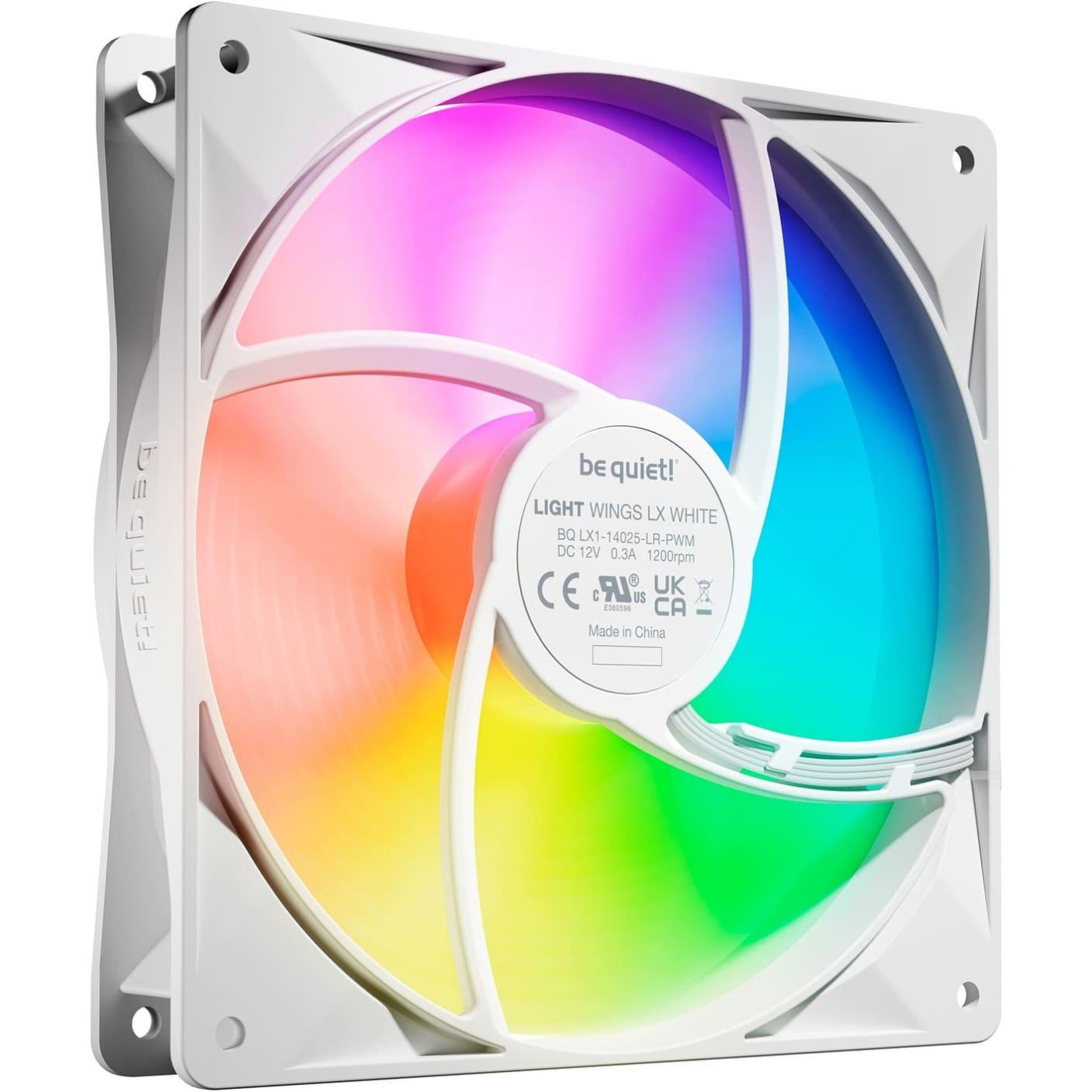 Комплект вентиляторів Be quiet! LIGHT WINGS LX 140mm PWM white 3 шт (BL128)