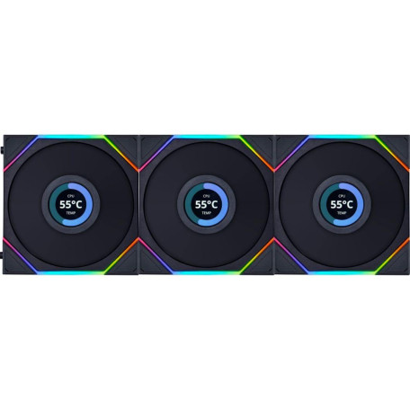 Вентилятор Lian Li Reverse TL LCD 120-3(G99.12RTLLCD3B.00) Black (G99.12RTLLCD3B.00) Б/в