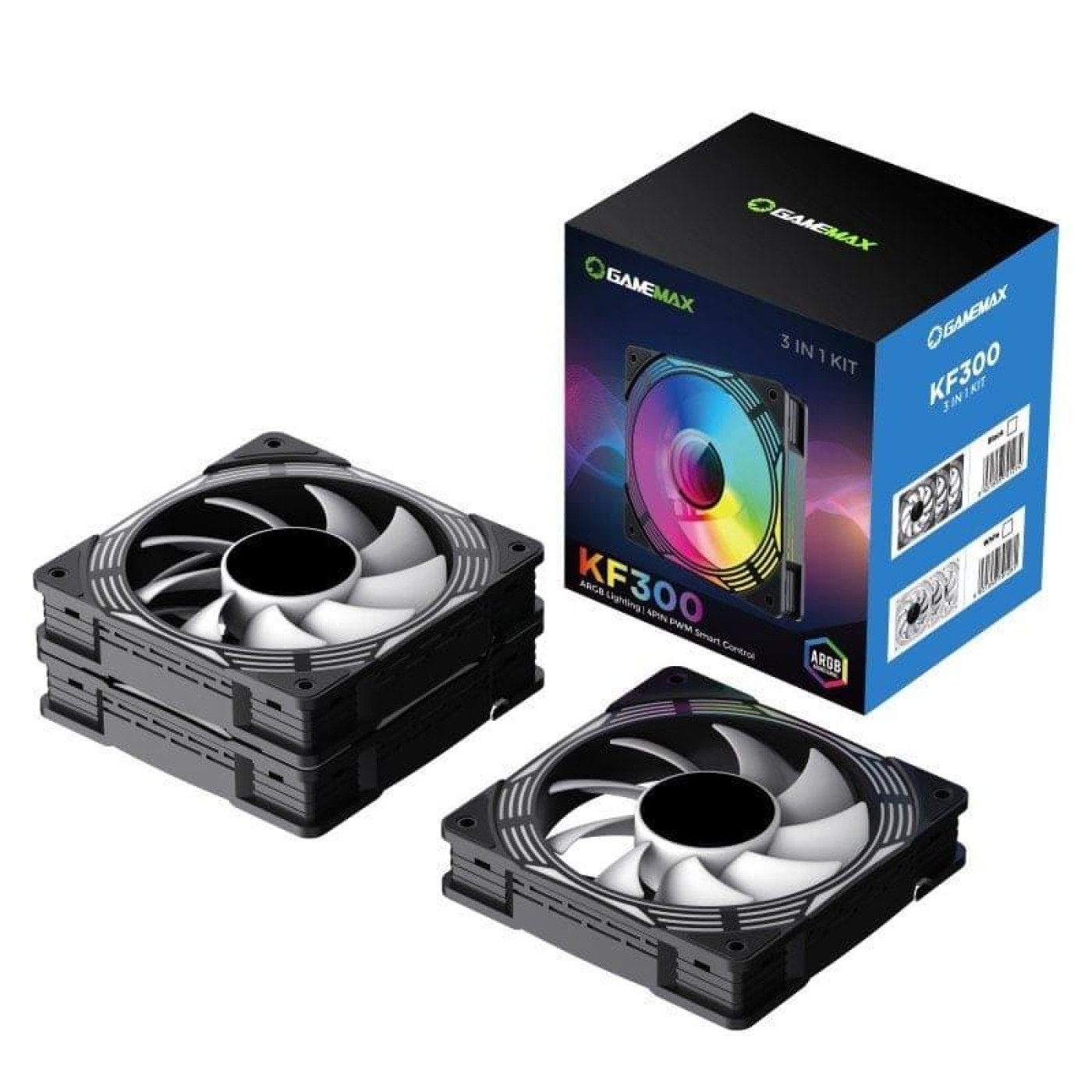 Вентилятор GameMax 120mm*3 KIT ARGB fan KF300 BK (KF300 BK)