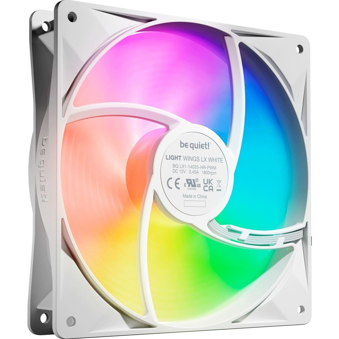 Комплект вентиляторів Be quiet! LIGHT WINGS LX 140mm PWM high-speed white 3 шт (BL131)
