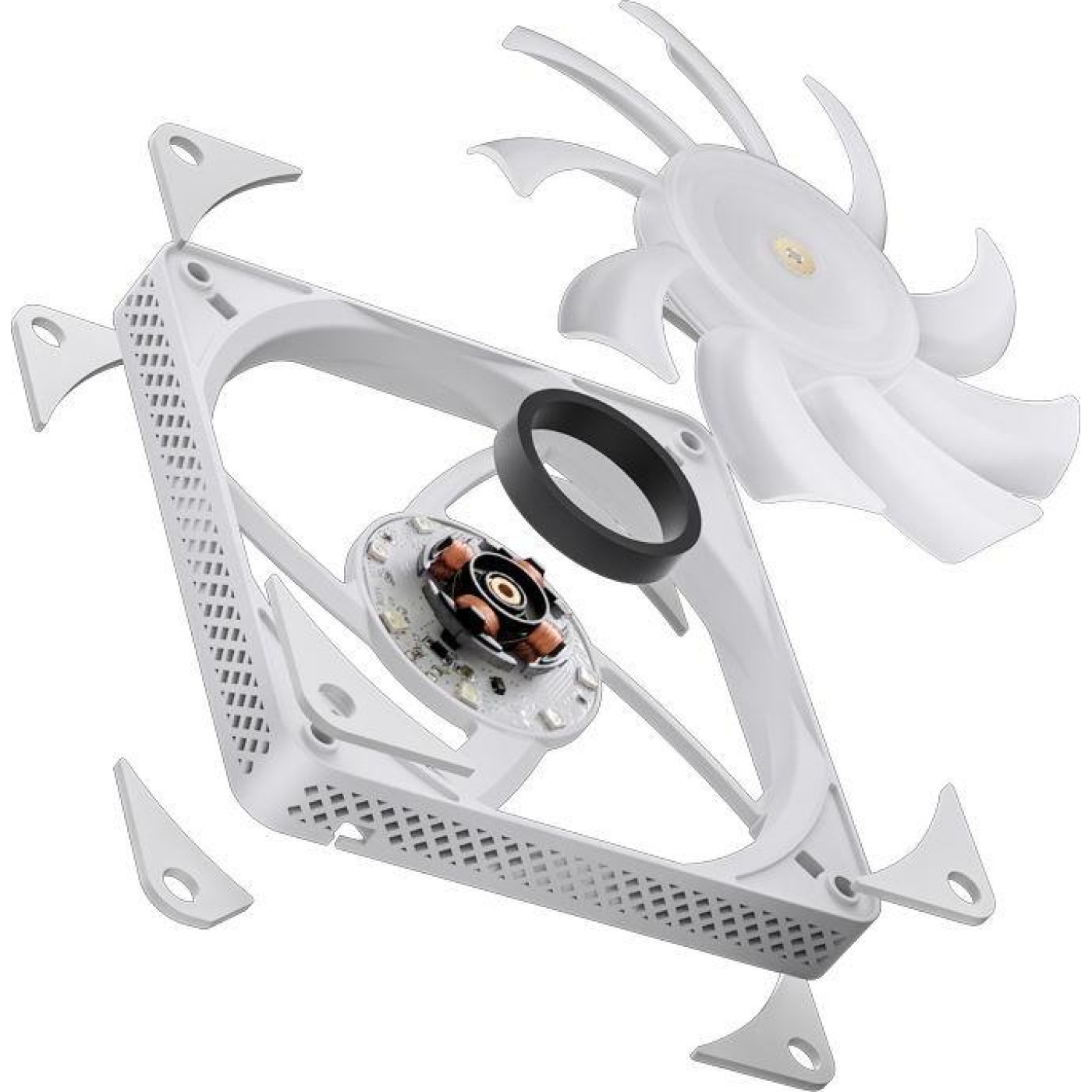 Вентилятор Jonsbo HF1215 White ARGB (120mm, 700-1800RPM, 29.7dB, 4pin+LED 3pin) (HF1215 White ARGB)