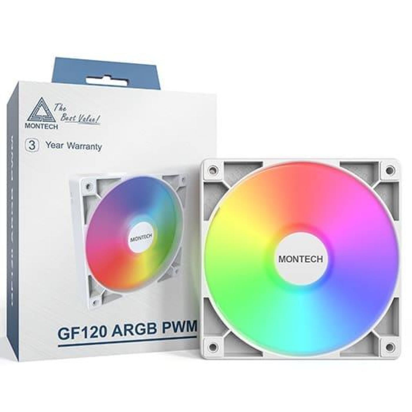 Вентилятор MONTECH 120MM GF120 PWM WHITE (GF120 PWM WHITE)