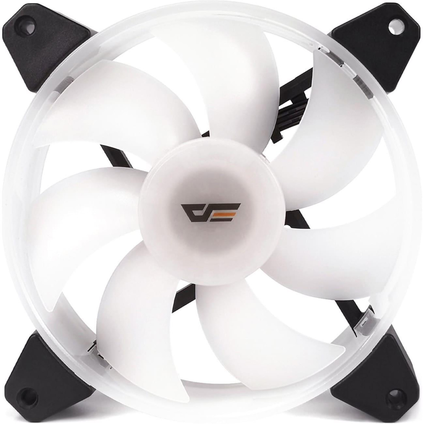 Вентилятор Darkflash CL8 4pin 120mm ARGB Белий(комплект 3 шт) (3x CL8 4pin 120mm)