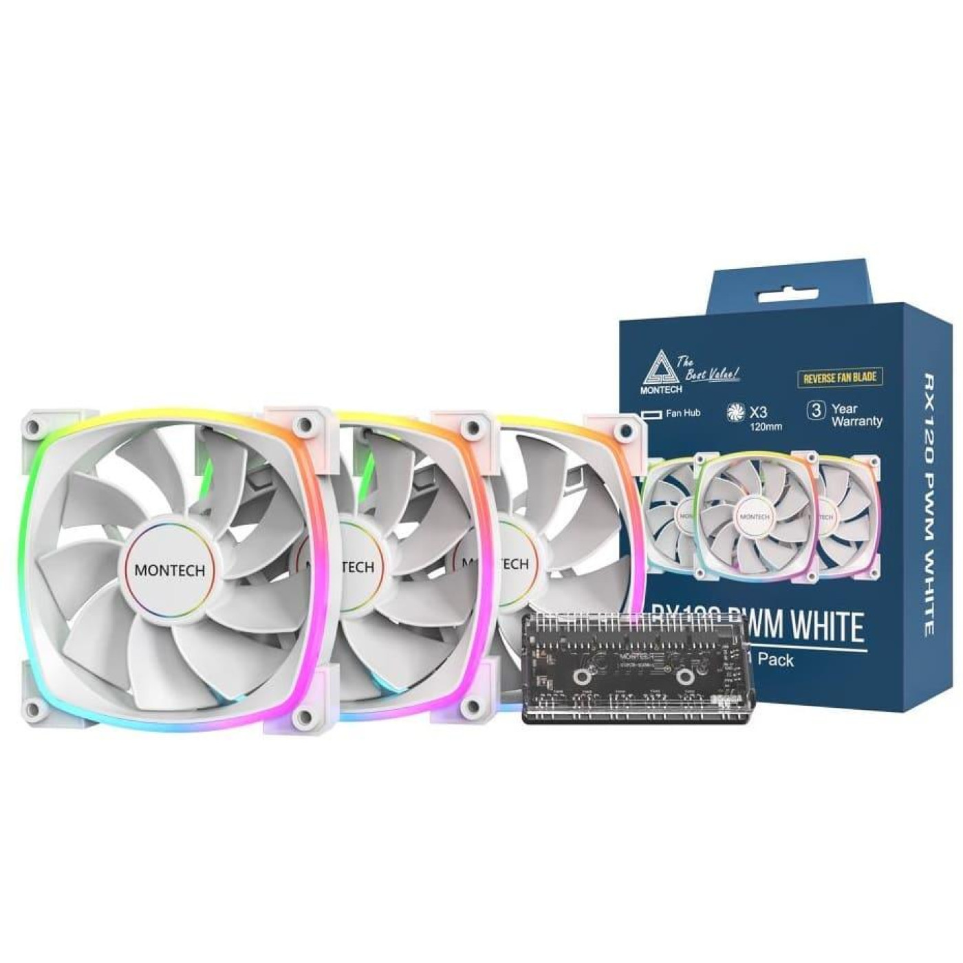 Вентилятор MONTECH 120MM RX120 PWM (W31) (RX120 PWM (W31))