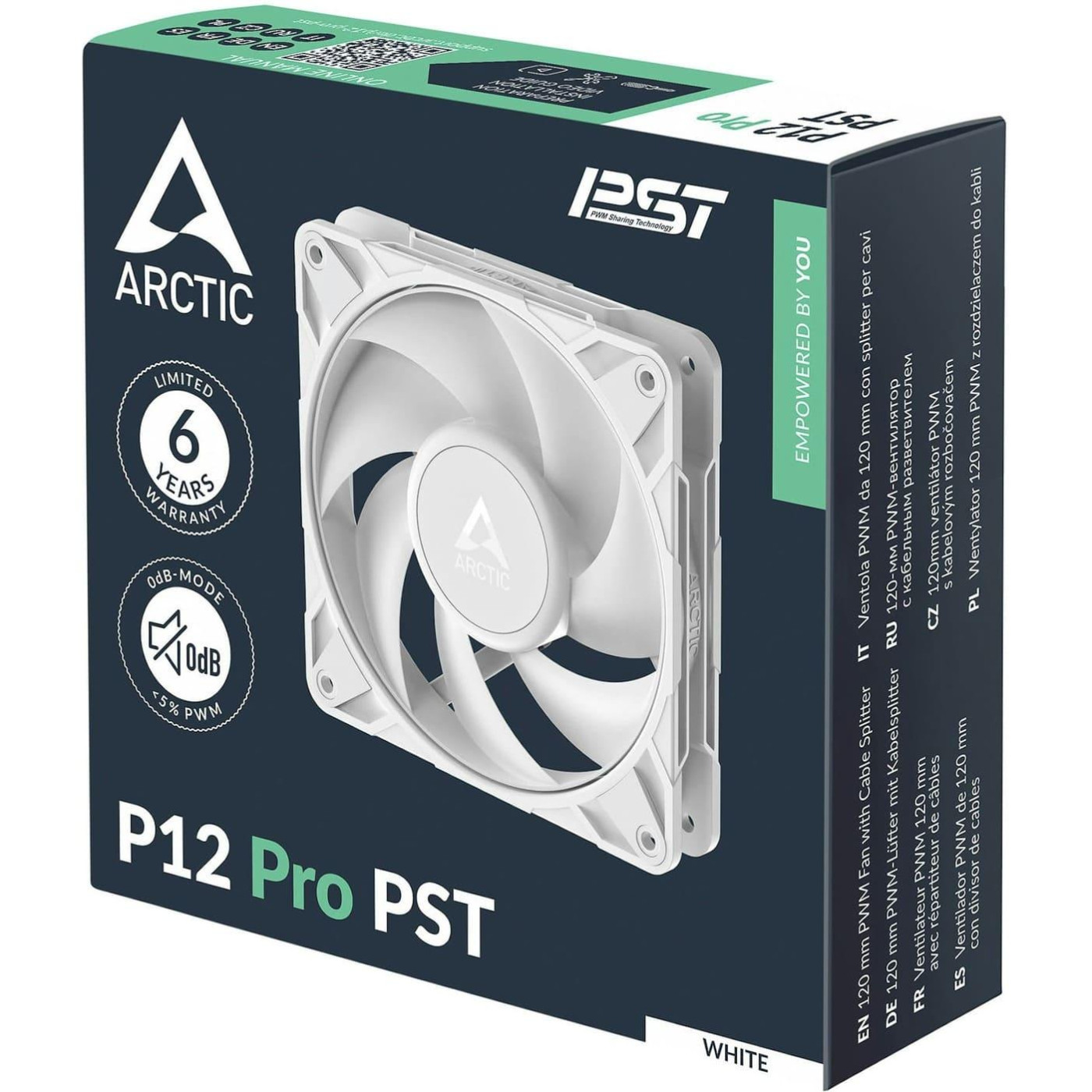 Вентилятор Arctic P12 Pro PST 120MM White (ACFAN00308A)