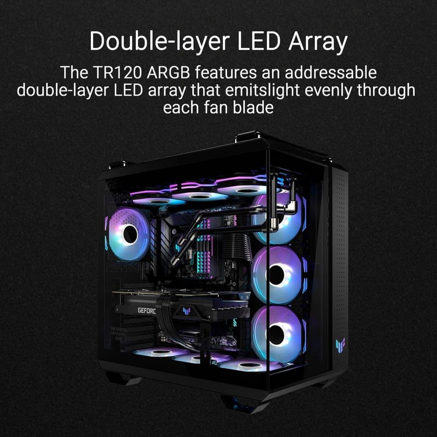 Вентилятор ASUS TUF Gaming 120мм TR120 ARGB Black (90DA0090-B09000)