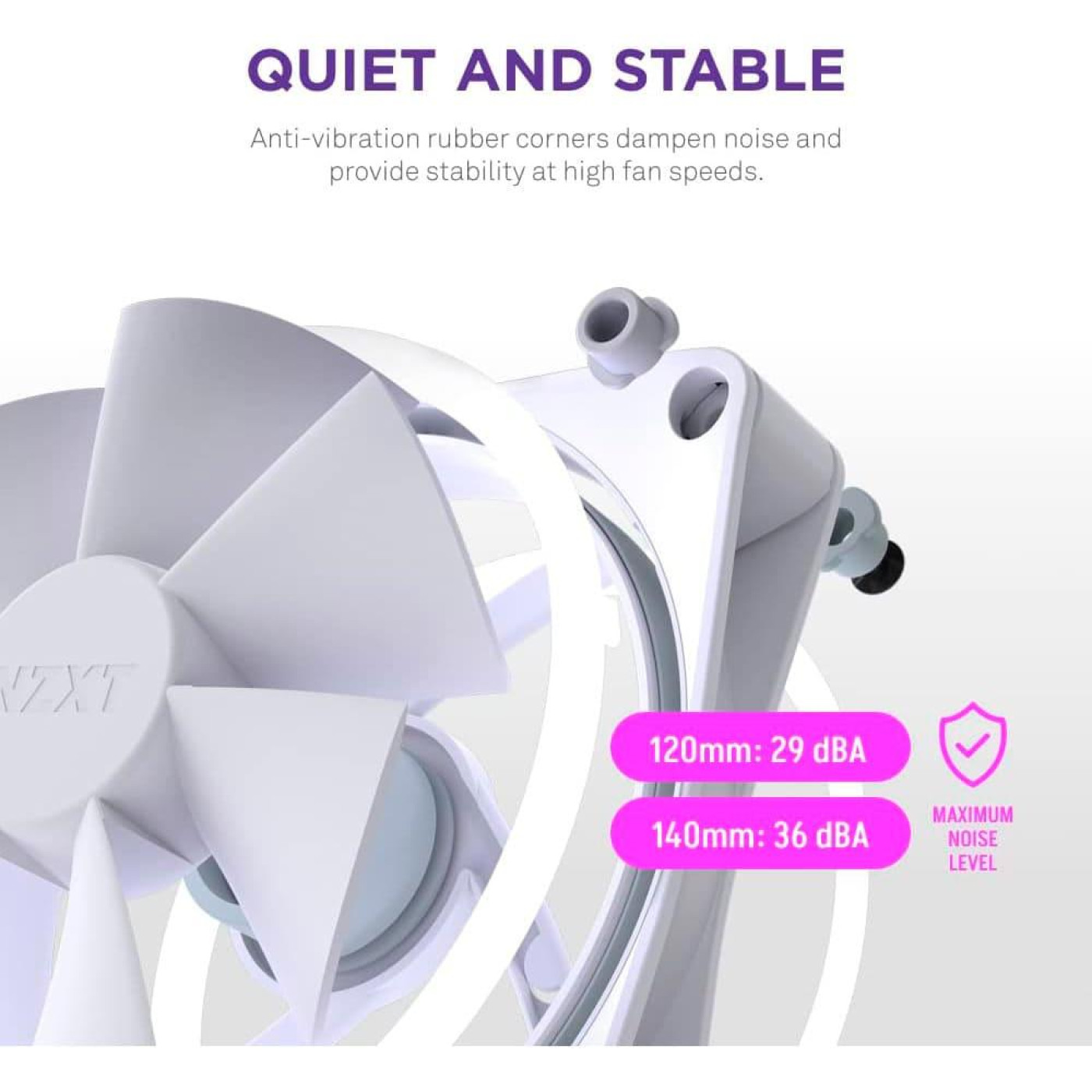 Вентилятор NZXT F140RGB Duo - 140mm Dual-sided RGB Fan - Single Pack (White) (RF-D14SF-W1)