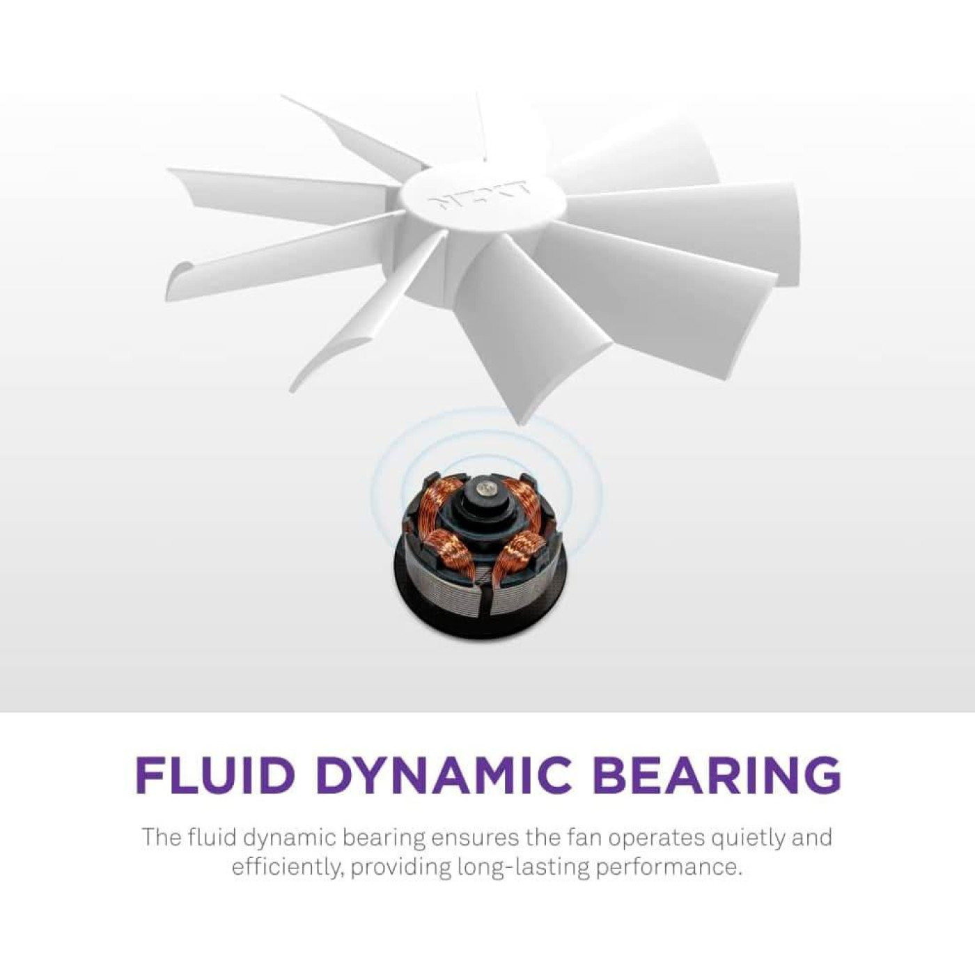 Вентилятор NZXT NZXT, F140RGB Duo - 140mm Dual-sided RGB Fan - Twin Pack (White) (RF-D14DF-W1)