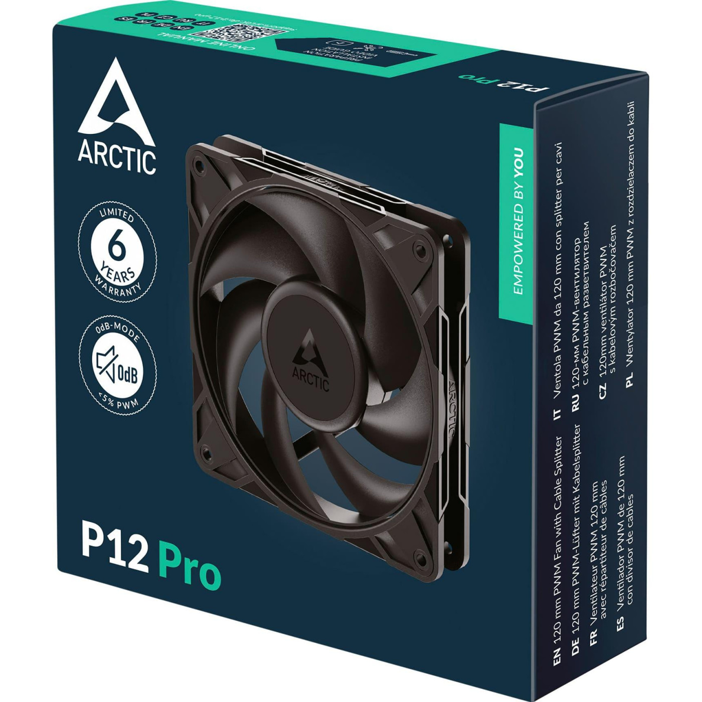 Вентилятор Arctic P12 Pro 4pin PWM (ACFAN00305A) Black