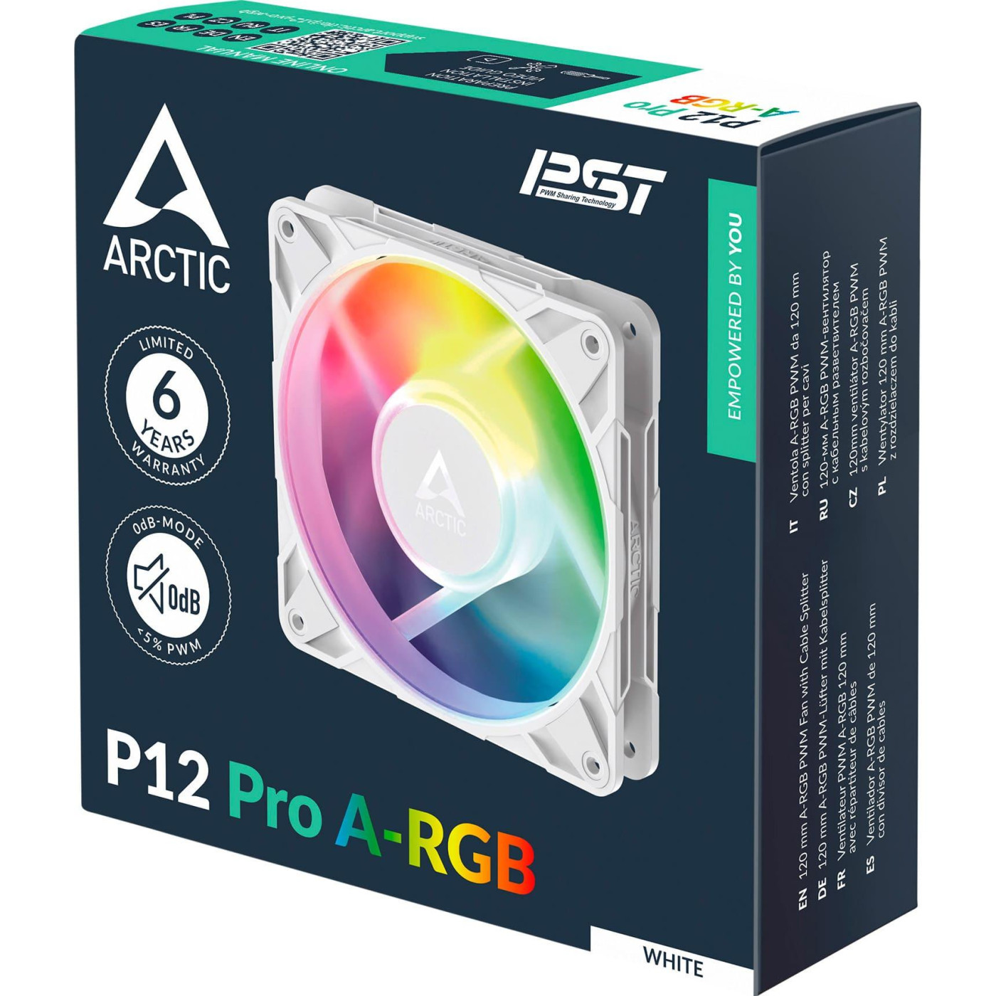 Вентилятор Arctic P12 Pro A-RGB (ACFAN00311A) White