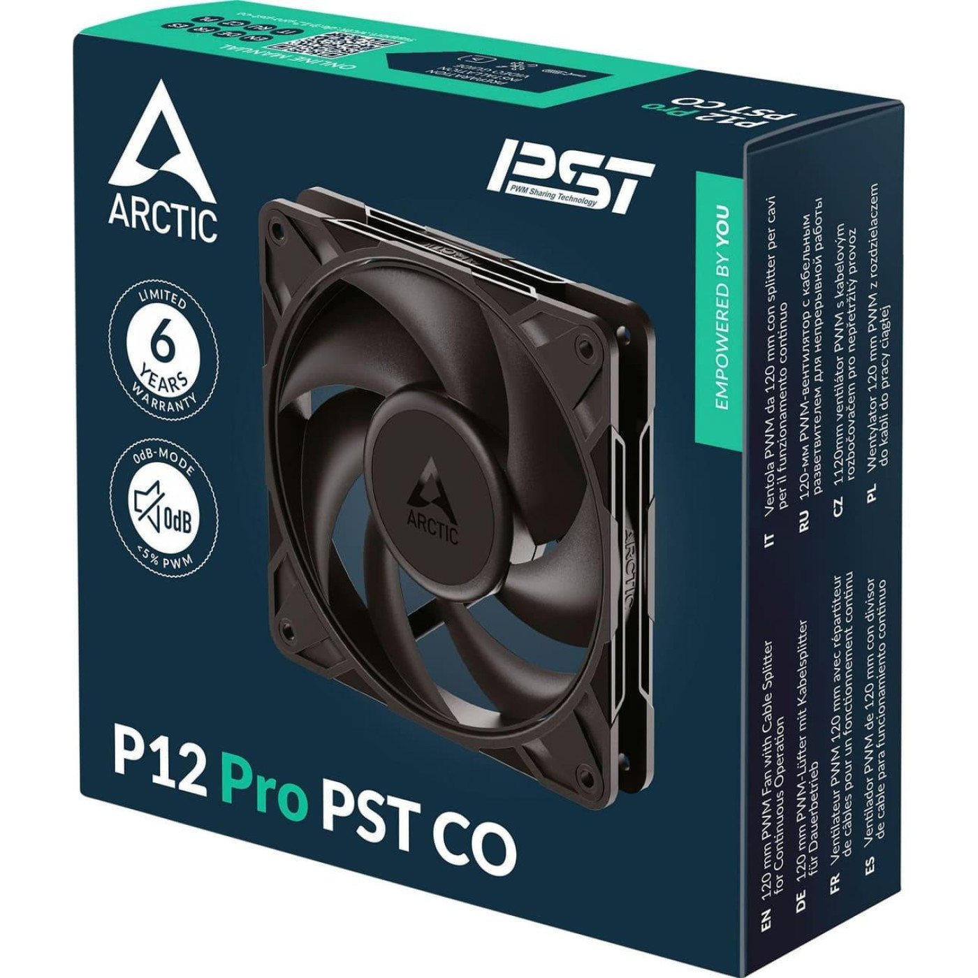 Вентилятор Arctic P12 Pro PST CO (ACFAN00312A) Black