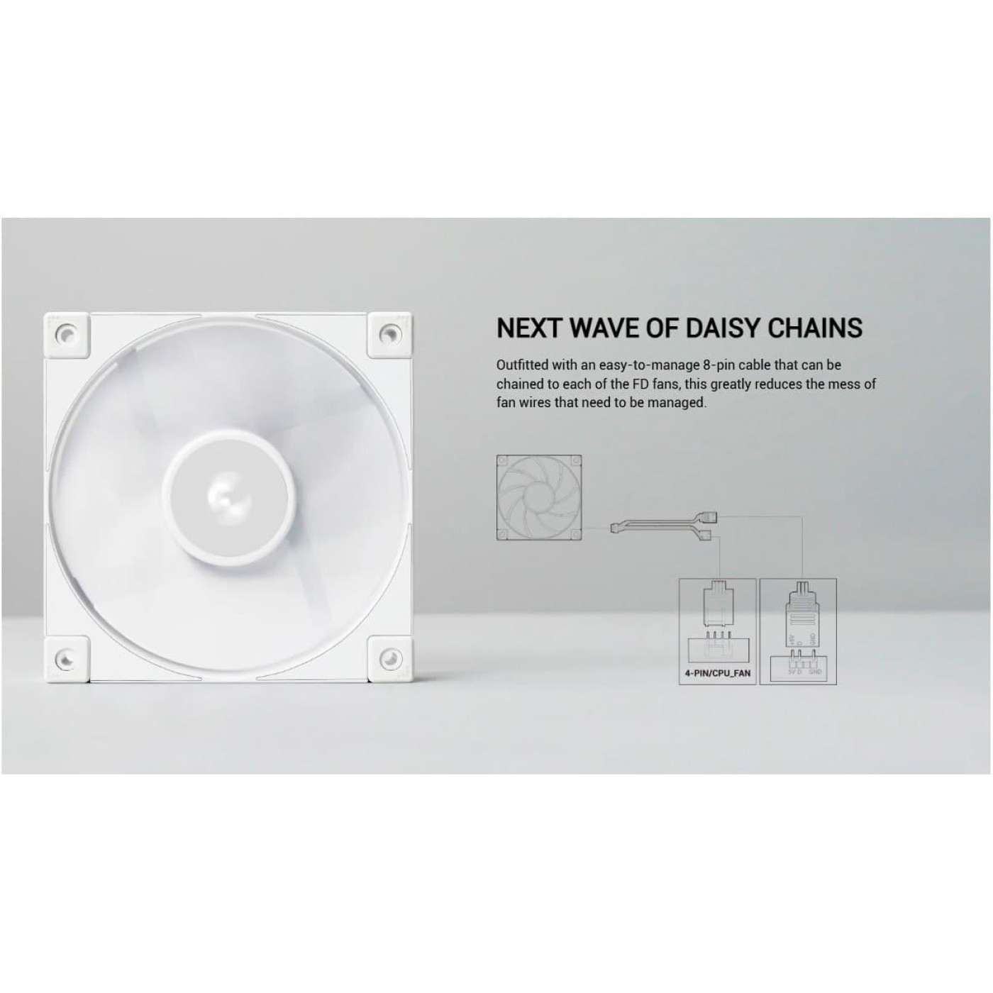 Вентилятор Deepcool FD12 WH (R-FD12-WHNPN1-G)