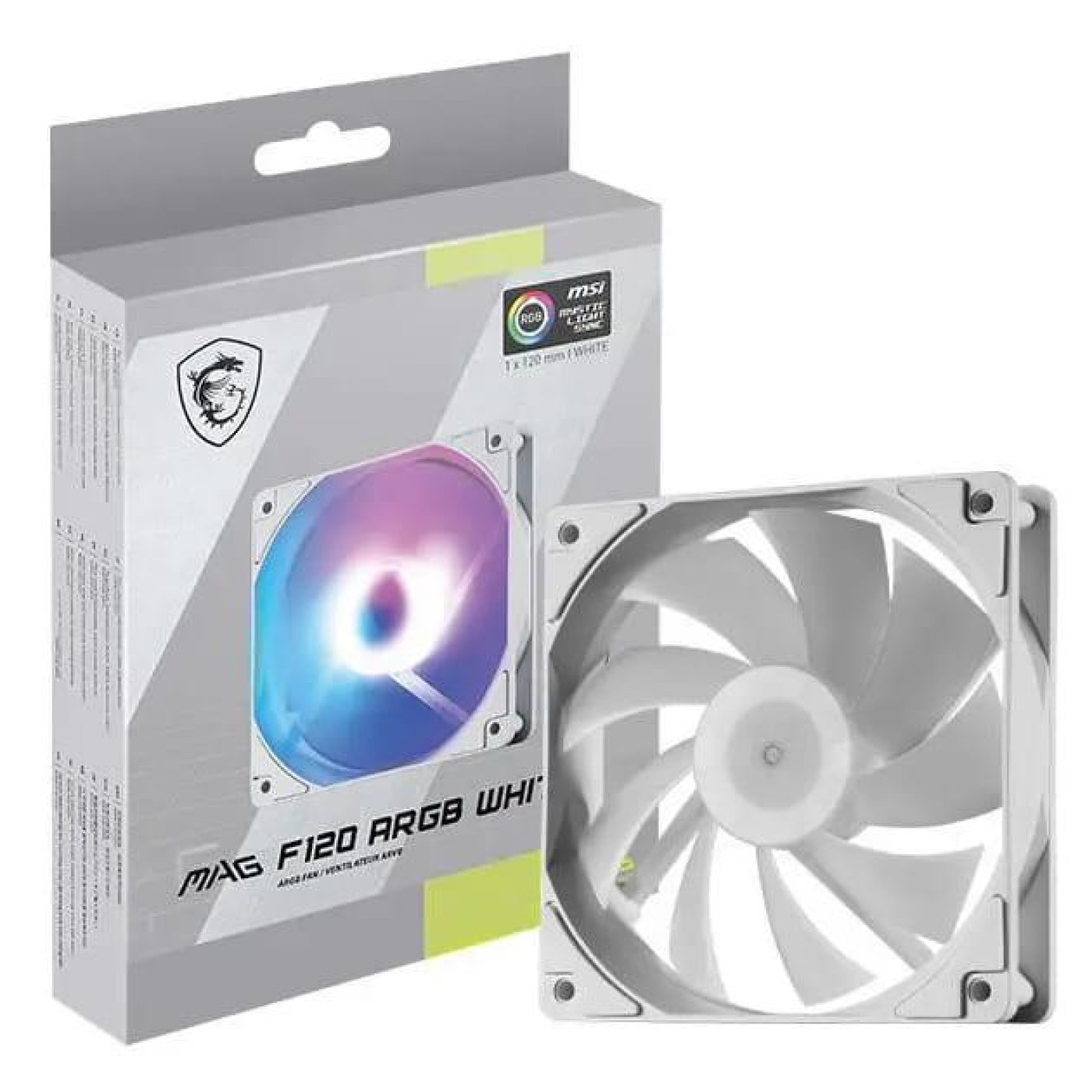 Вентилятор MSI MAG F120 ARGB 120MM WHITE-1