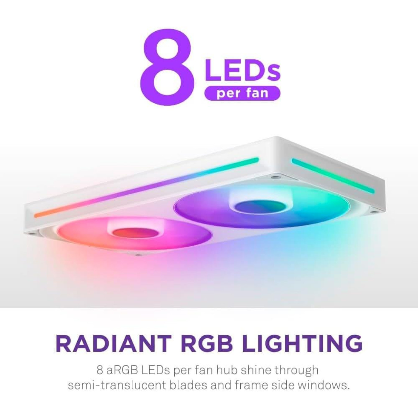 Вентилятор NZXT F280 RGB Core White (RF-U28HF-W1)