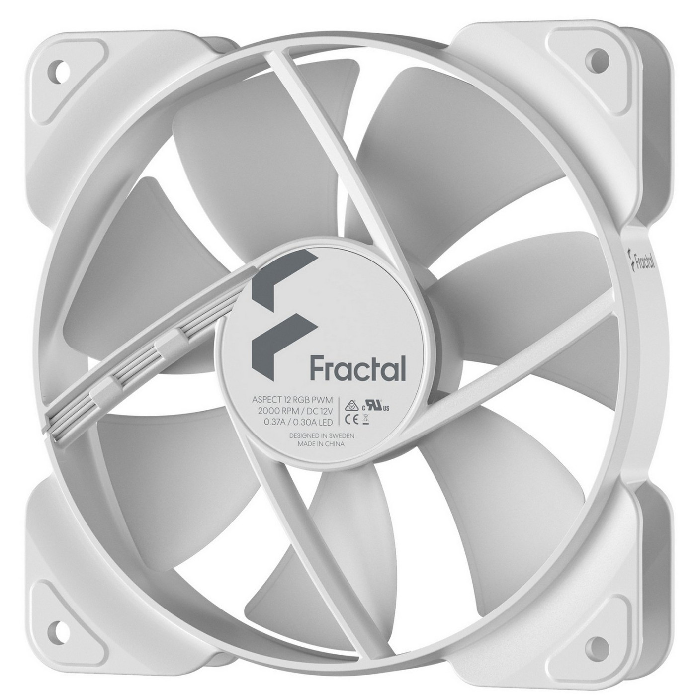 Вентилятор Fractal Design Aspect 12 RGB PWM White (FD-F-AS1-1209)