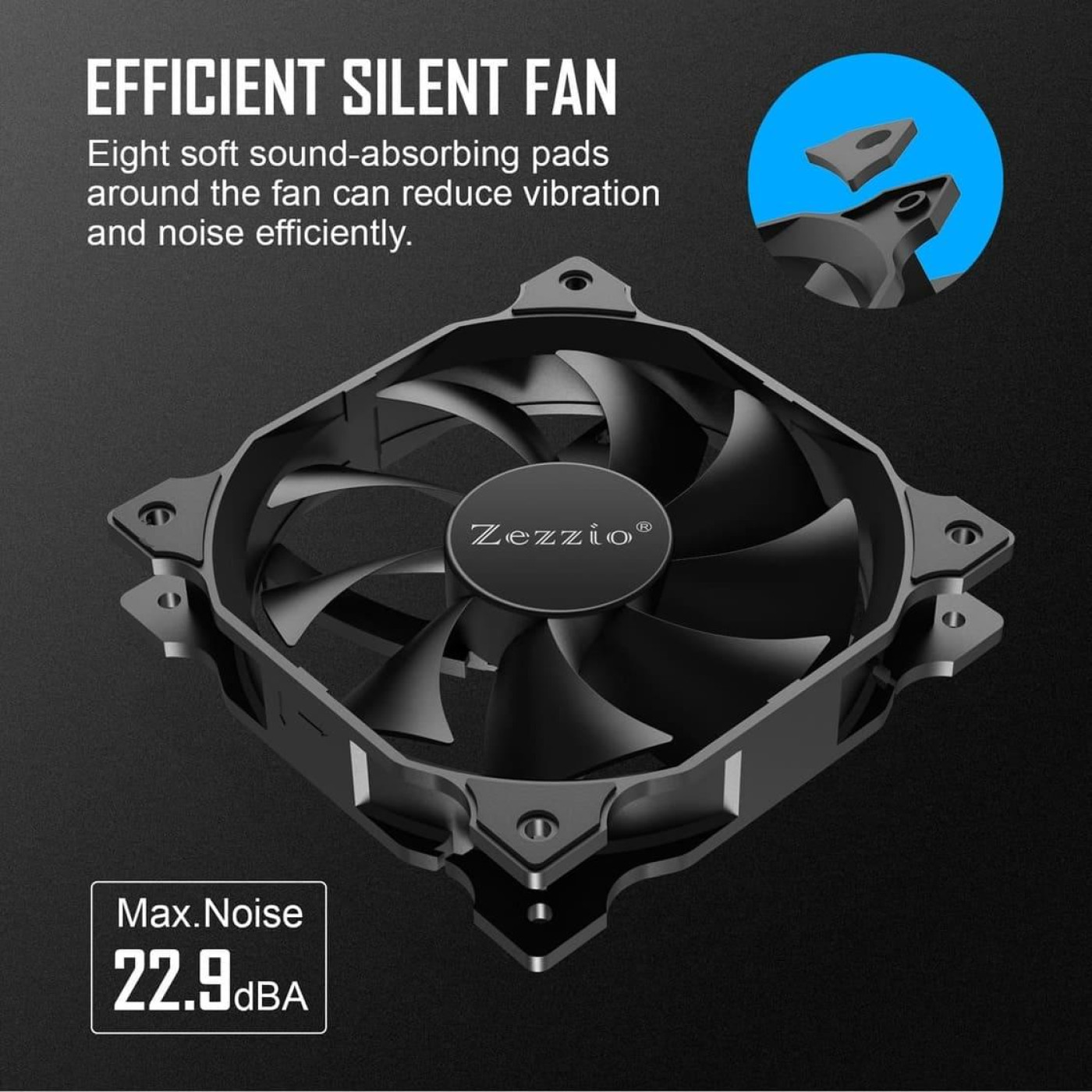 Комплект вентиляторів Zezzio ZA-120 3 in 1 Kit ZA-120 3 in 1 Kit)