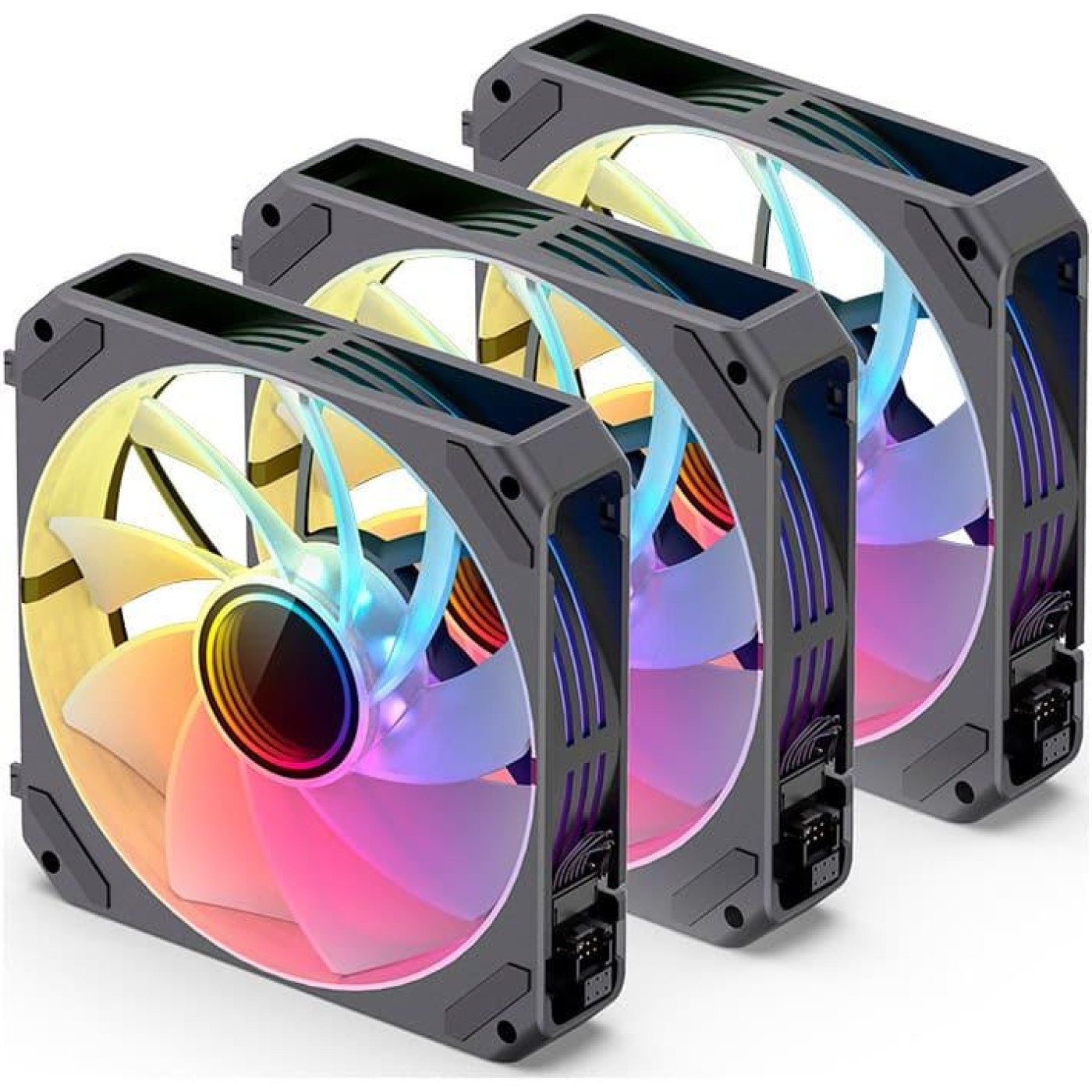 Вентилятор Jonsbo ZG-120BR (3in1) Black (120mm, 500-1500RPM, 36.8dB, 4pin) (ZG-120BR Black)