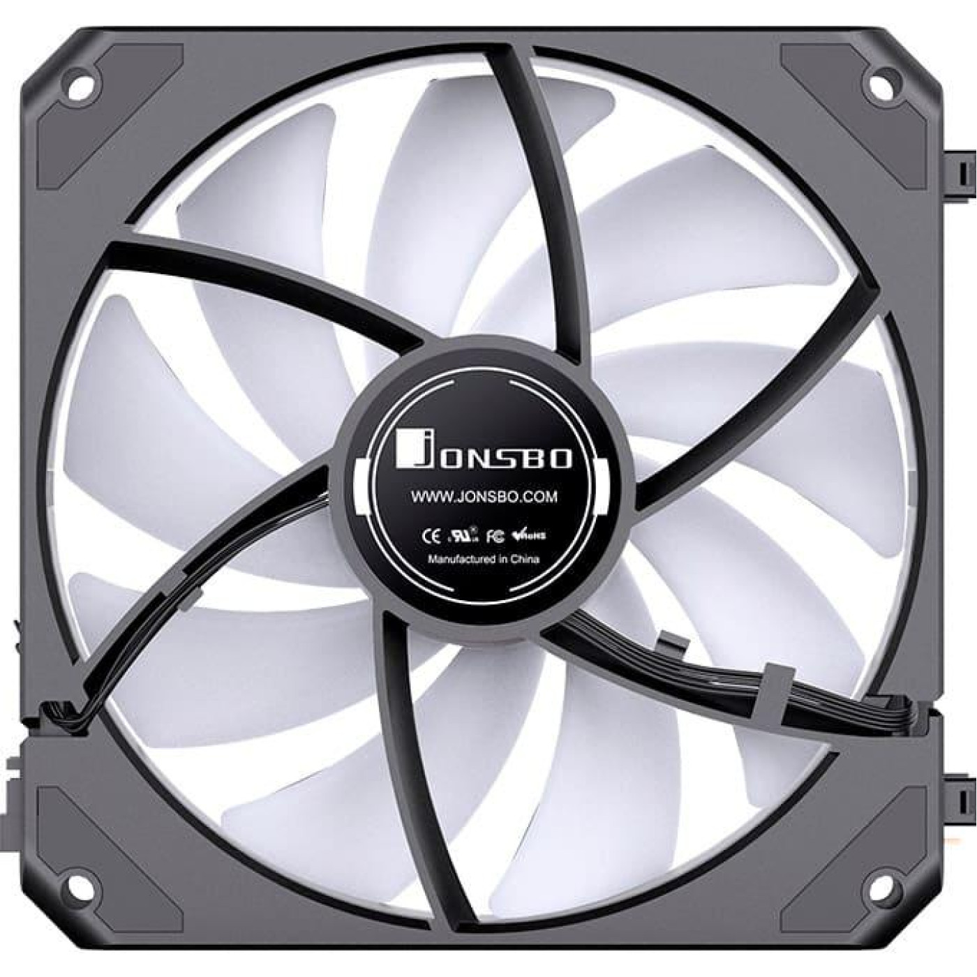 Вентилятор Jonsbo ZG-120BR (3in1) Black (120mm, 500-1500RPM, 36.8dB, 4pin) (ZG-120BR Black)