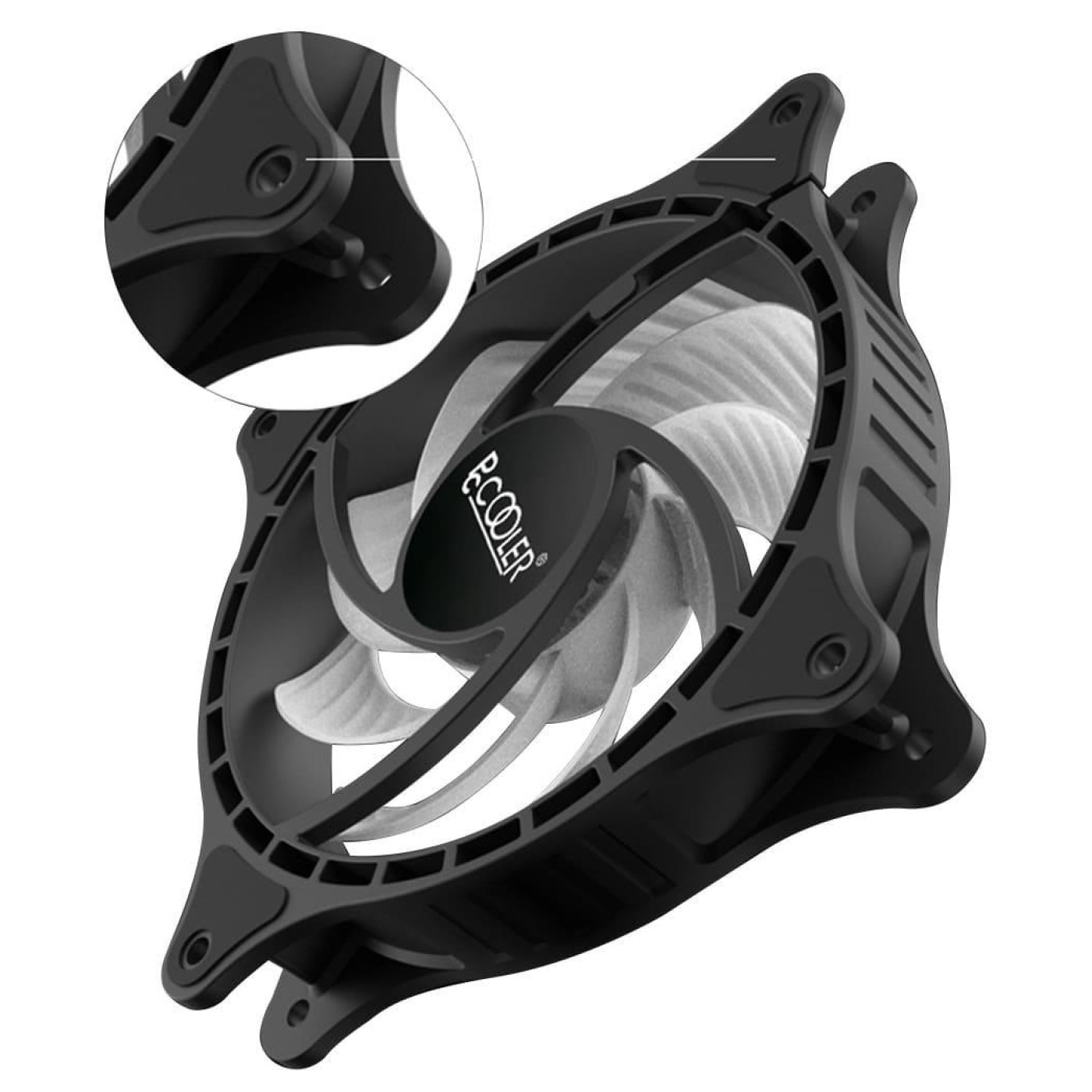 Вентилятор PcCooler FX 120 ARGB BK 3in1, чорний (FX 120 ARGB BK 3in1)